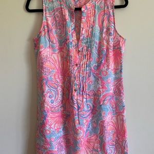 LILY PULITZER | Tank Buttoned, V-Neck Flow Dress